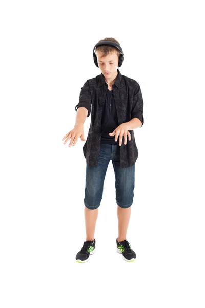 European guy wearing a black shirt — Stock Photo, Image