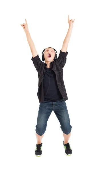 European guy wearing a black shirt — Stock Photo, Image