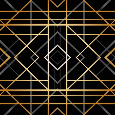 Art deco geometrik desen