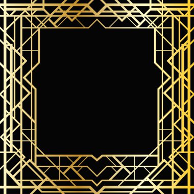 Art deco geometrik desen