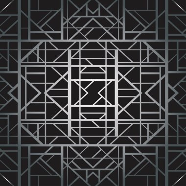 Art deco geometrik çerçeve