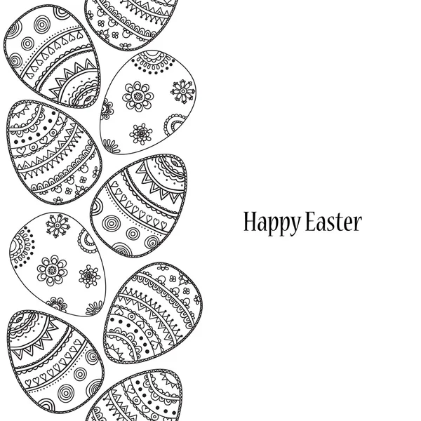 Dekorative Eier zu Ostern — Stockvektor