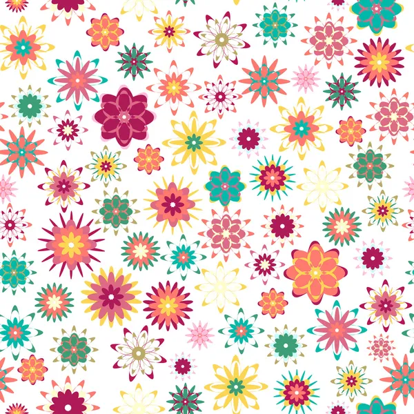 Patrón floral de verano — Archivo Imágenes Vectoriales