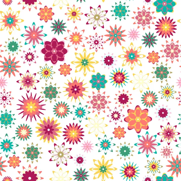 Patrón floral de verano — Vector de stock