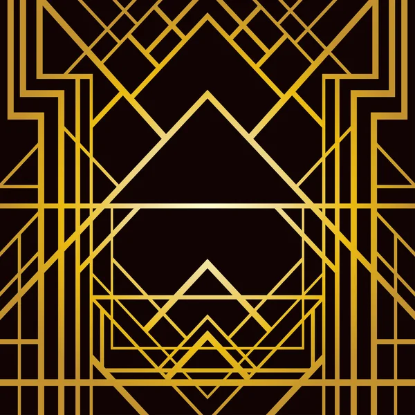 Art deco geometrische patroon — Stockvector