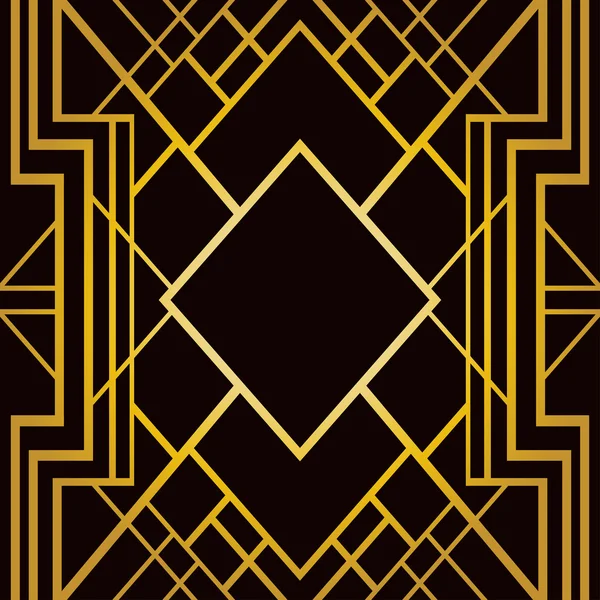 Art deco geometrische patroon — Stockvector