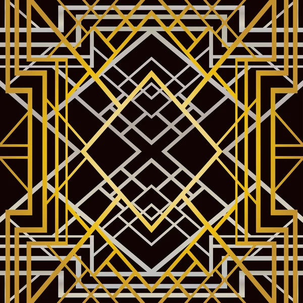Геометрический узор в стиле ар-деко — стоковый вектор