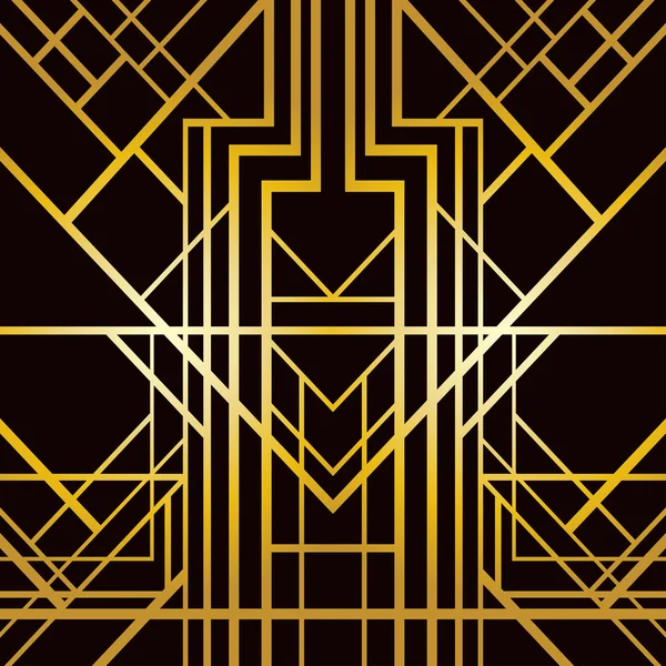 Art deco geometrik desen