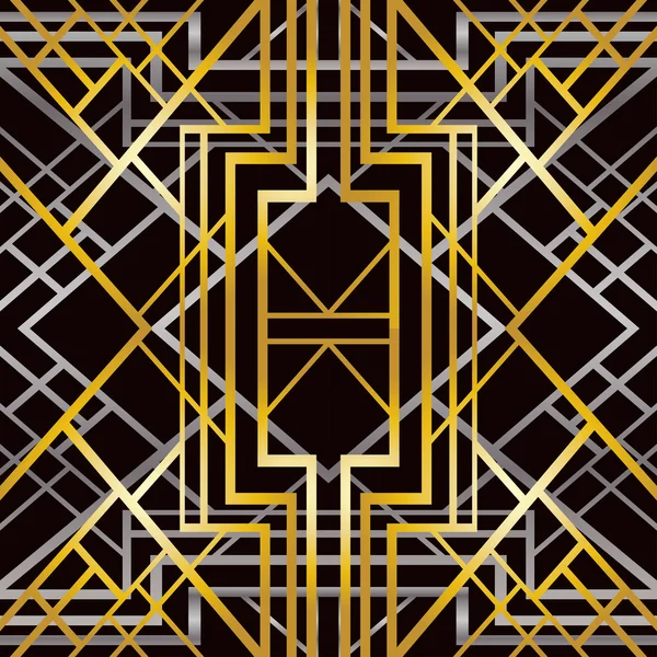 Art deco geometric pattern — Stock Vector