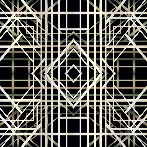 アールデコの幾何学的なパターン — ストックベクタ