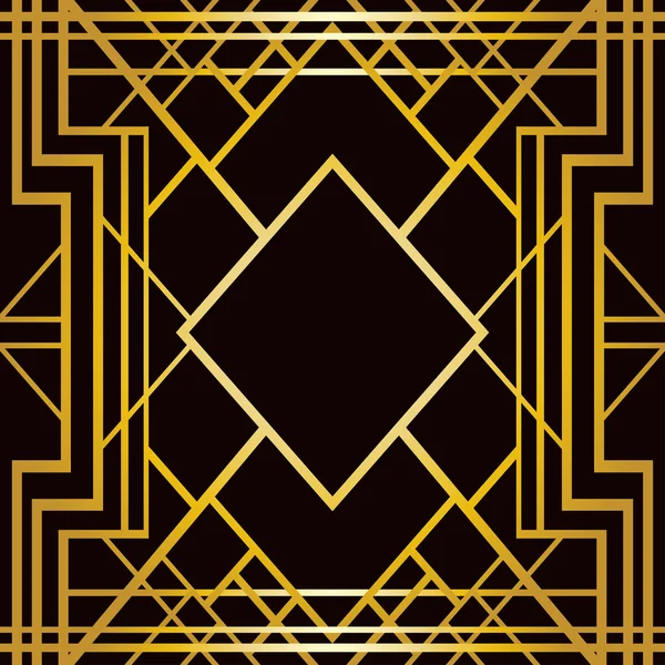 Art deco geometrische patroon — Stockvector