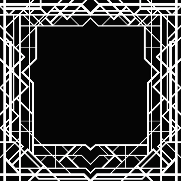 Геометрическая рамка в стиле ар-деко — стоковый вектор