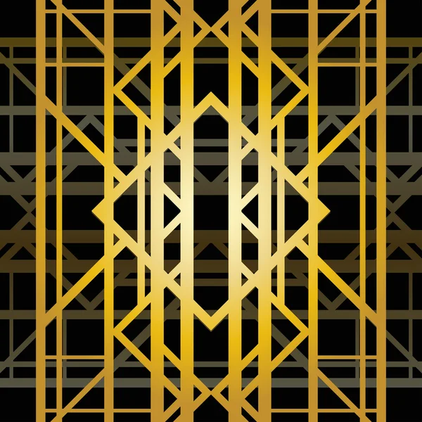 Art Deco geometrisches Muster — Stockvektor