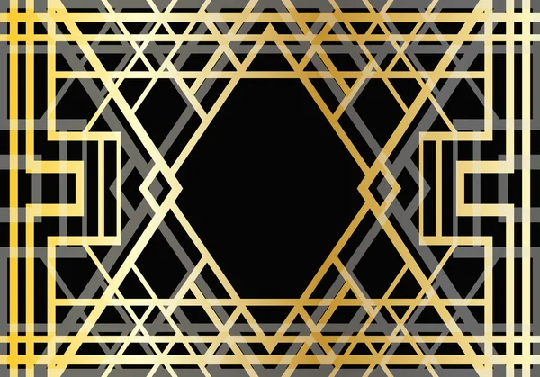 Art deco geometrik desen