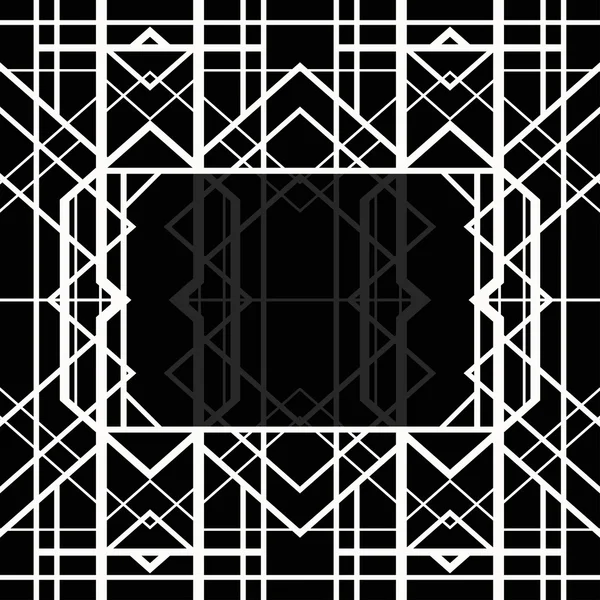 Dekorativní geometrické rámec — Stockový vektor
