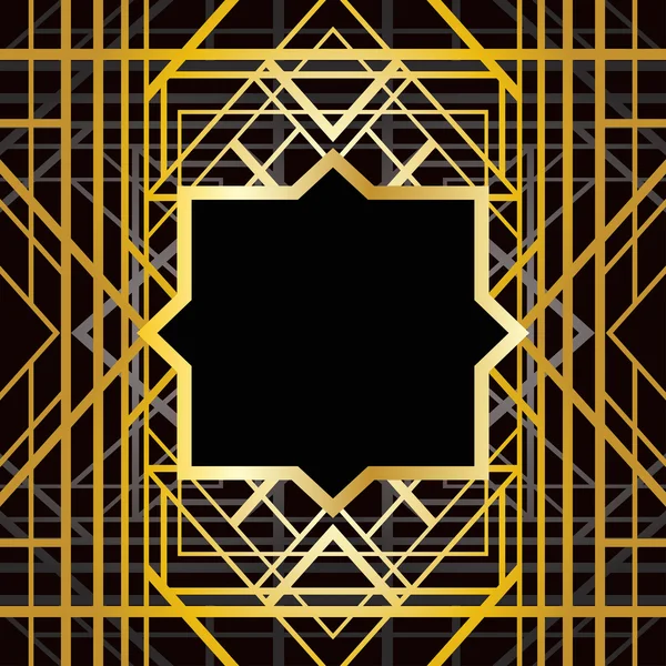 Art Deco-geometriska mönster — Stock vektor