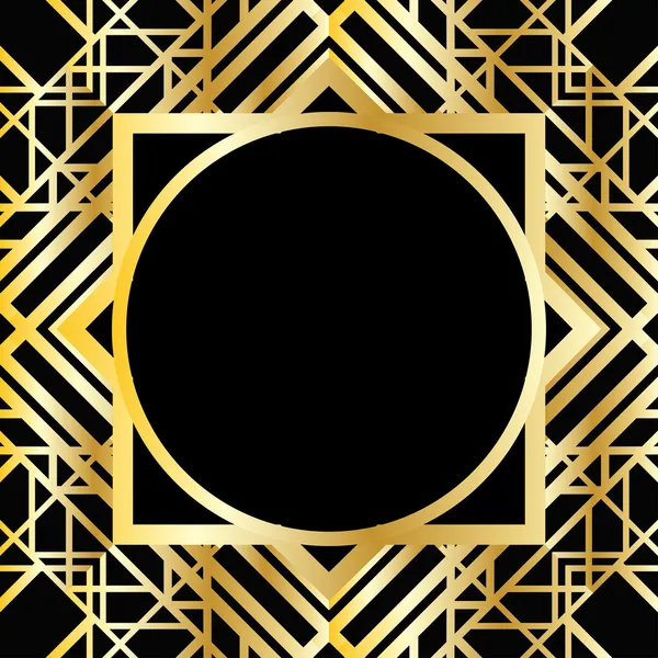 Art deco geometrik desen