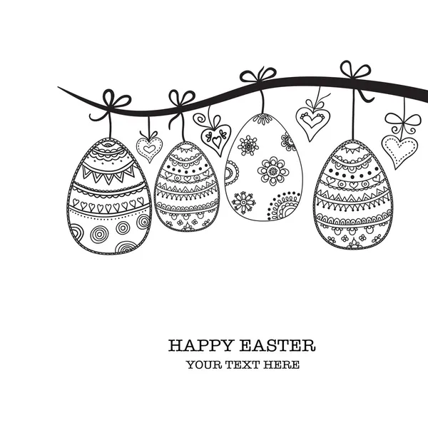 Huevos decorativos para Pascua — Archivo Imágenes Vectoriales