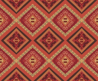 renkli Aztek desen