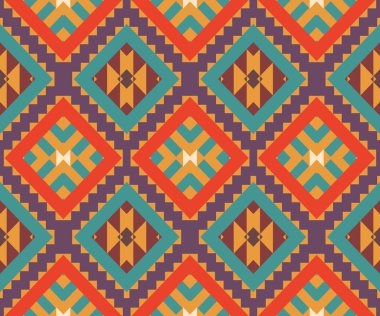 renkli Aztek desen