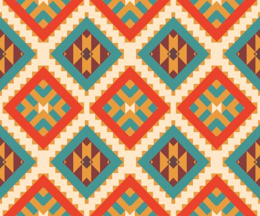 renkli Aztek desen