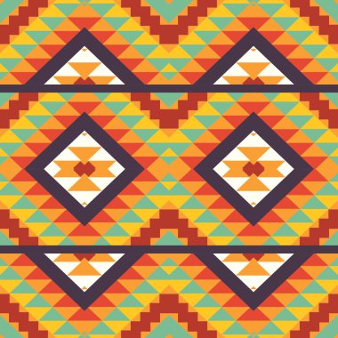 renkli Aztek desen