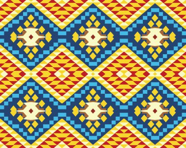 renkli Aztek desen