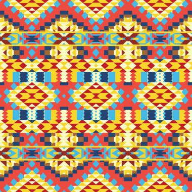 renkli Aztek desen