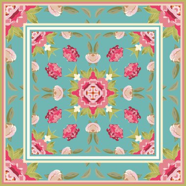 oryantal renkli desen