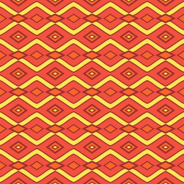 oryantal renkli geometrik desen