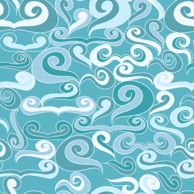 Dalga çizilmiş desen