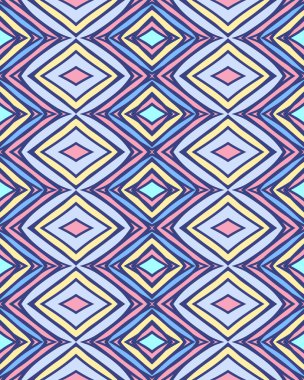 Rhombus desen retro renkleri