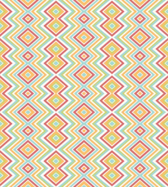 Rhombus desen retro renkleri