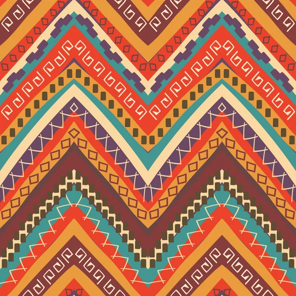 Renkli Aztek desen — Stok Vektör