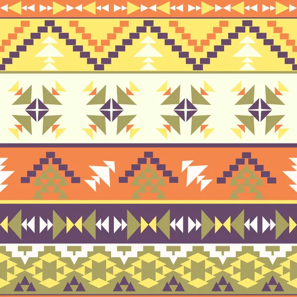 Colorful aztec pattern — Stock Vector