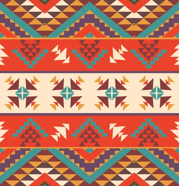 Colorful aztec pattern — Stock Vector