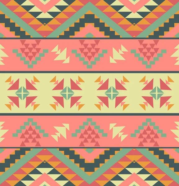 Colorful aztec pattern — Stock Vector