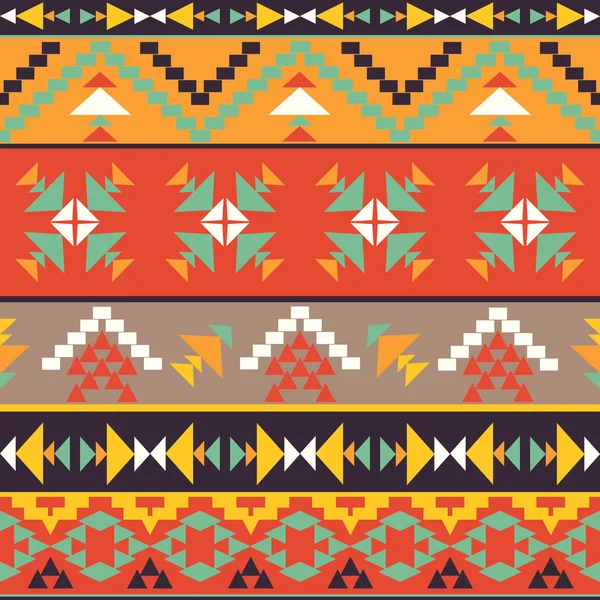 Pola warna aztec - Stok Vektor