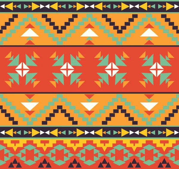 Patrón azteca colorido — Vector de stock