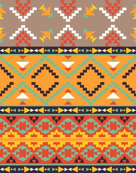 Colorful aztec pattern — Stock Vector