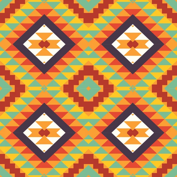 Colorful aztec pattern — Stock Vector