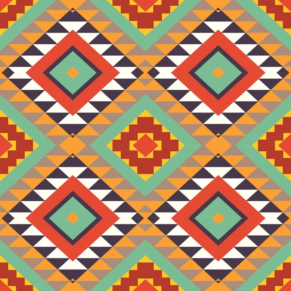 Colorful aztec pattern — Stock Vector