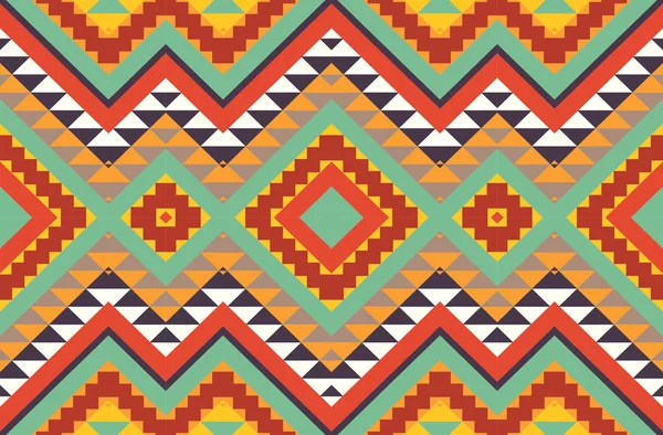 Farbenfrohes Aztekenmuster — Stockvektor