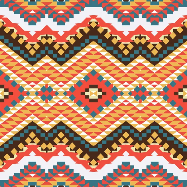 Colorful aztec pattern — Stock Vector