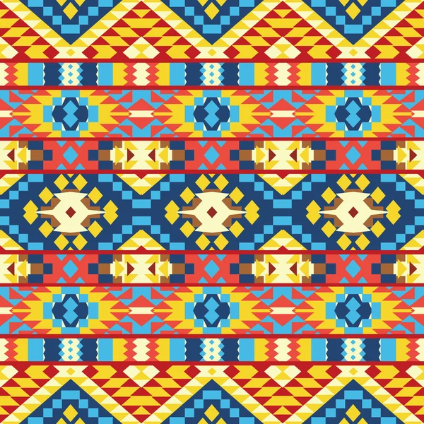 Цветные ацтекские узоры — стоковый вектор
