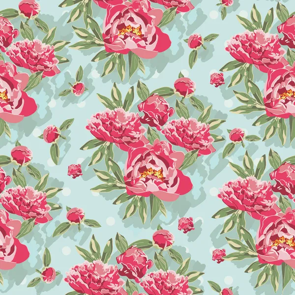 Vintage desen ile çiçek süsleme