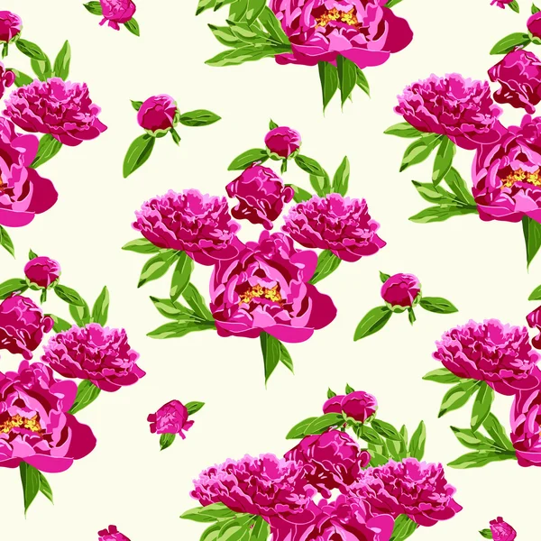 Patrón floral sin costuras — Vector de stock