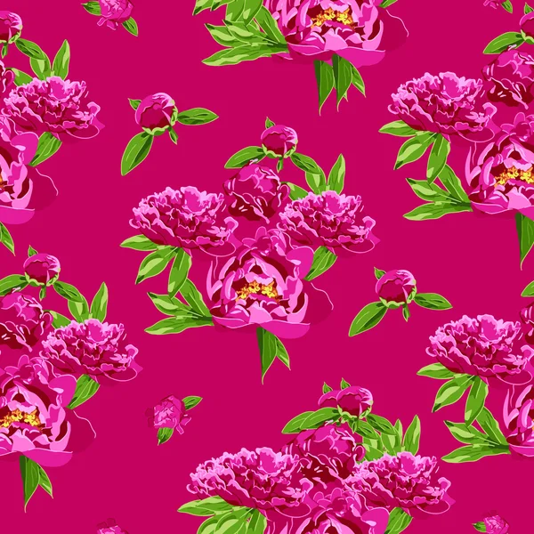 Patrón floral sin costuras — Vector de stock