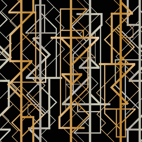 アールデコの幾何学的なフレーム — ストックベクタ