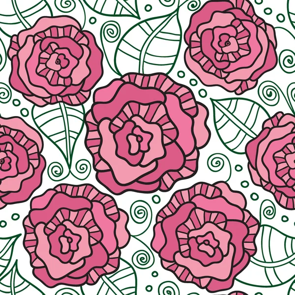 Patrón de rosas — Archivo Imágenes Vectoriales